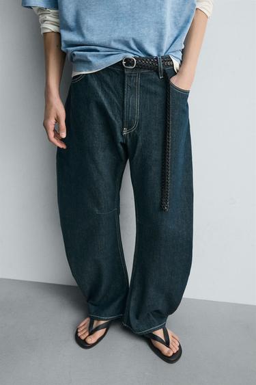 JEAN RELAXED BARREL FIT - Indigo de Zara - Image 4