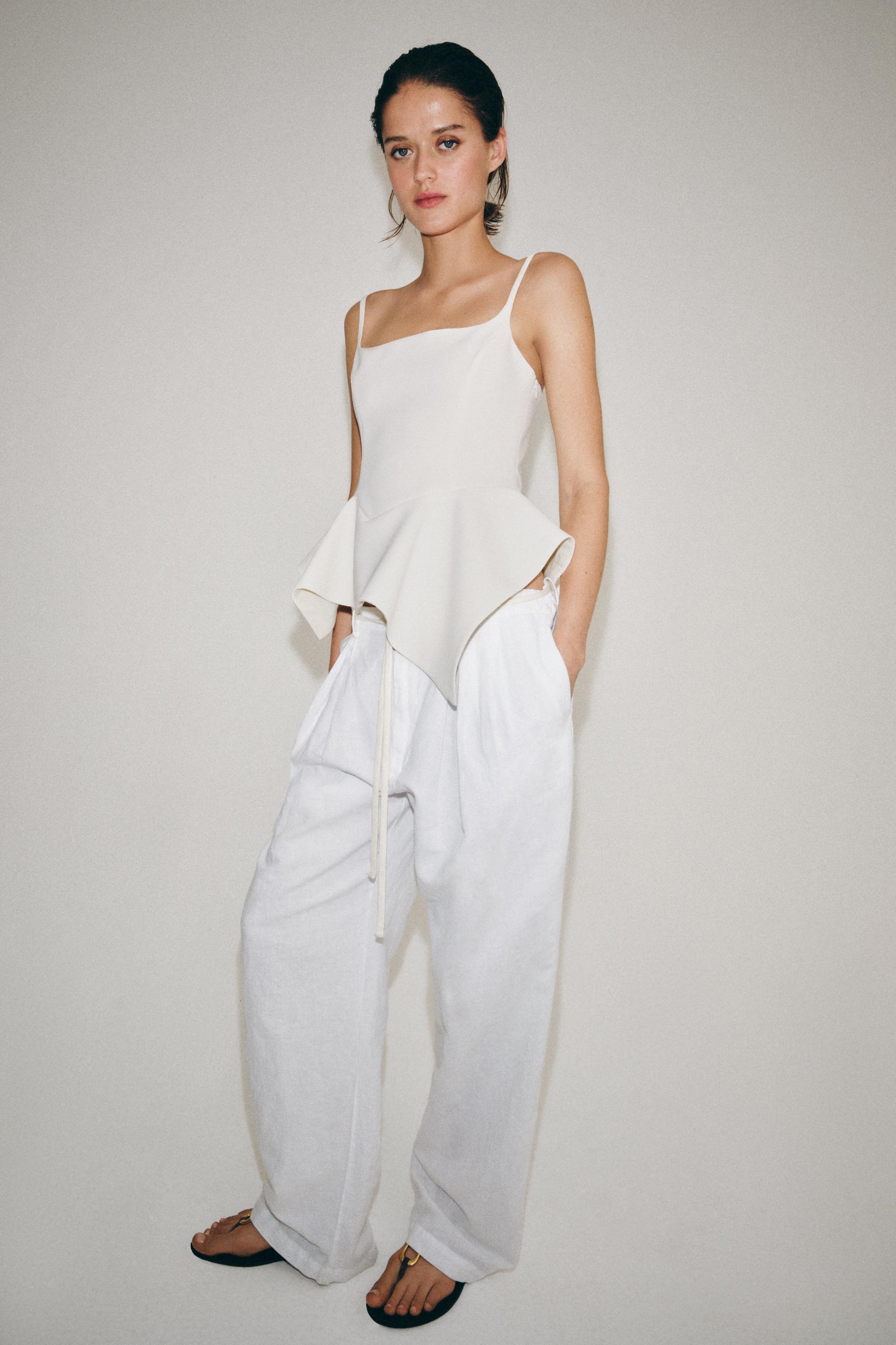 Женские рубашки Zara ZW COLLECTION PEPLUM TOP — фото 5