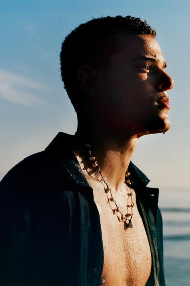 CAMISA RELAXED FIT SEMITRANSPARENTE - Azul da Zara