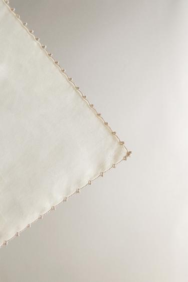 ENSEMBLE DE DRAPS MINI-LIT BÉBÉ PIQUÉ - Blanc cassé de Zara - Image 3