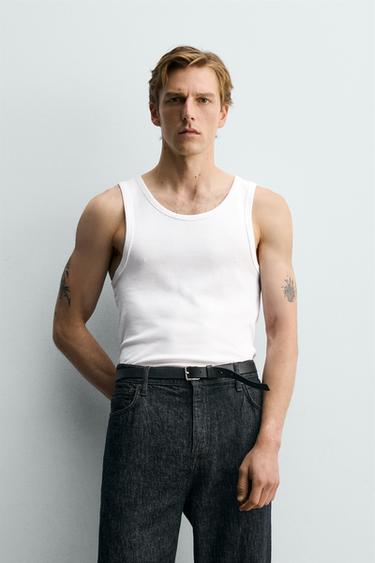 LOT DE 3 DÉBARDEURS SLIM BASIQUES - Blanc de Zara - Image 4
