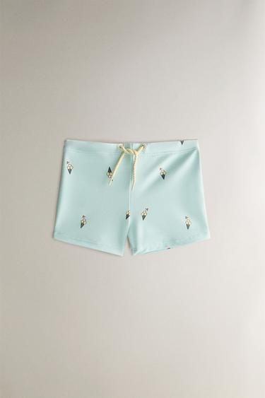 BAÑADOR PLAYA INFANTIL HELADOS - Azul claro de Zara