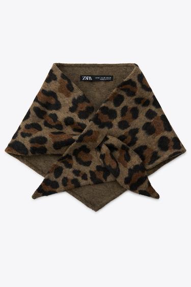 ANIMAL PRINT WOOL BANDANA - Leopard by Zara - Image 4