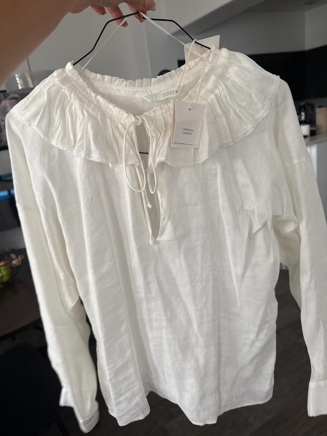 ZW COLLECTION LINEN AND SILK BLEND SHIRT - Image 6