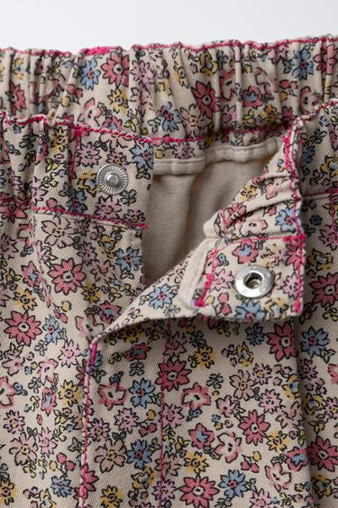FLORAL BAGGY TROUSERS - Multicoloured by Zara - Image 2