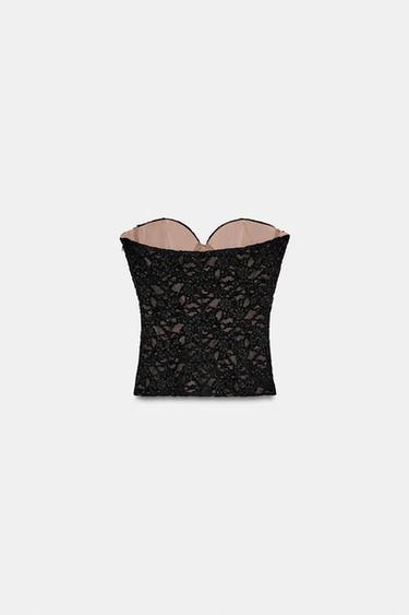 CORSET EN DENTELLE - Noir de Zara - Image 5