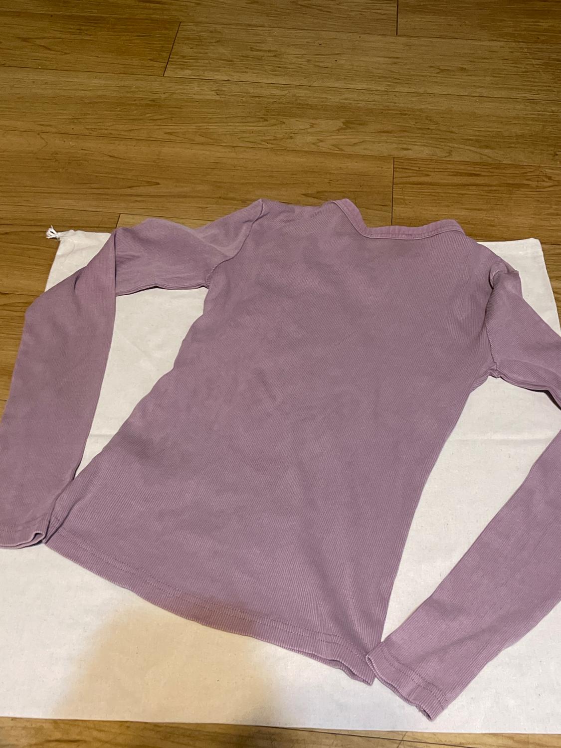 WASHED EFFECT RIBBED LONG SLEEVE T-SHIRT - Image 3