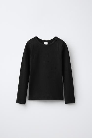 CAMISETA RIB - Negro de Zara