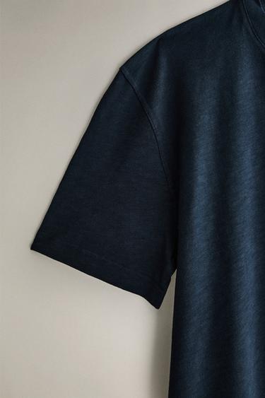 SHORT SLEEVE T-SHIRT - Blue by Zara - Image 2