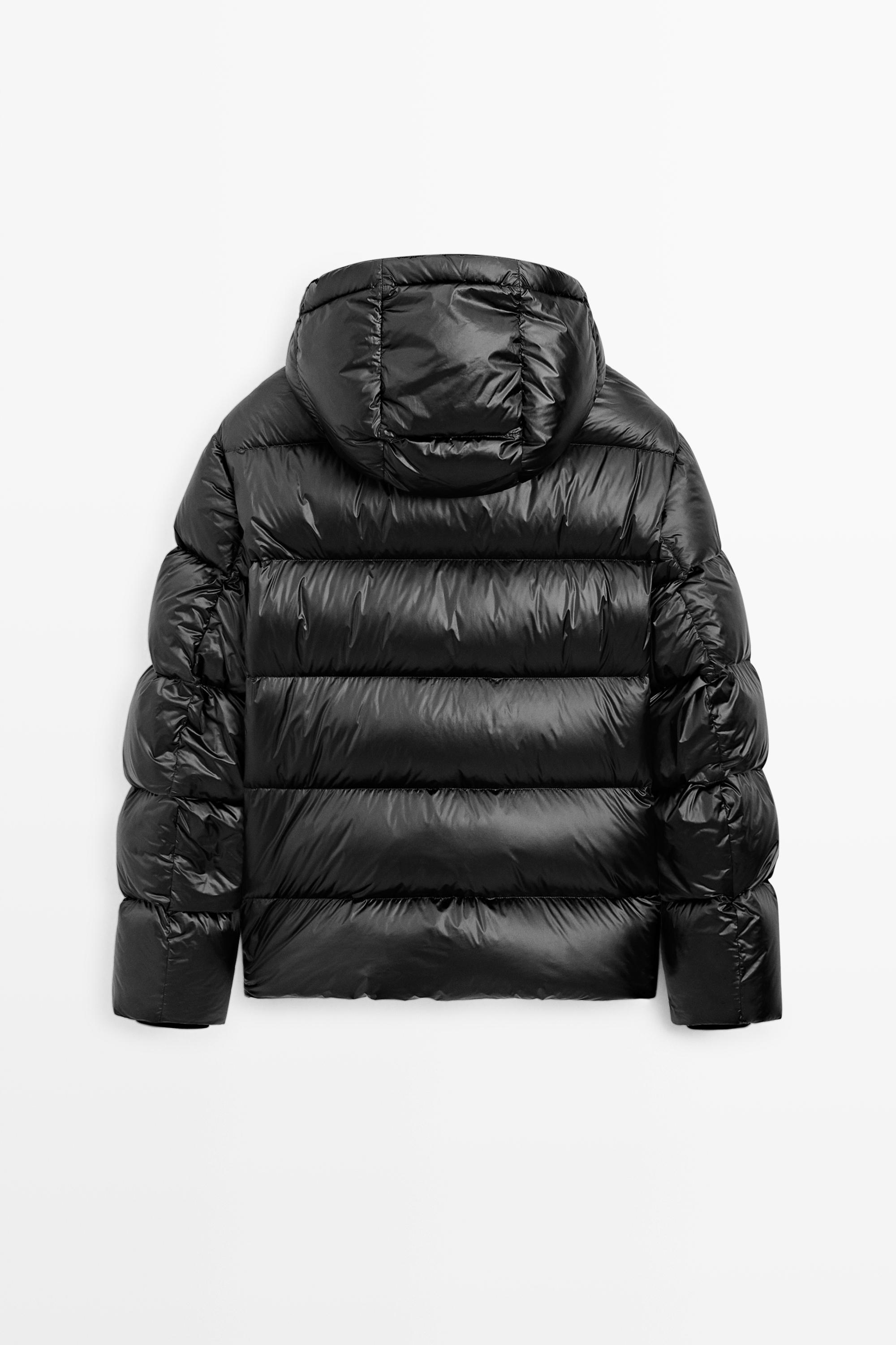 Shiny down jacket
