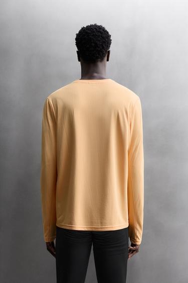 LONG SLEEVE RUNNING T-SHIRT - Orange by Zara - Image 2