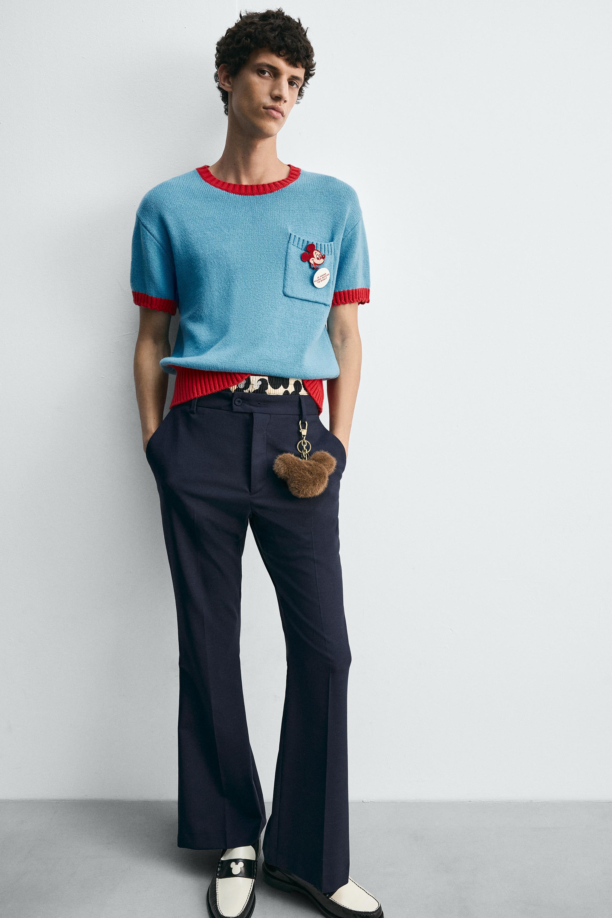 T-SHIRT EN MAILLE CONTRASTE HARRY LAMBERT FOR ZARA X DISNEY