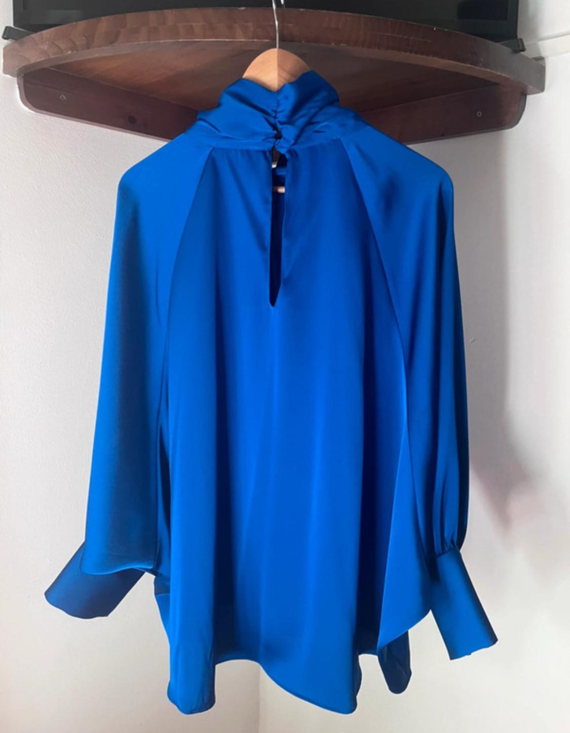 SATIN OVERSIZE BLOUSE - Image 3