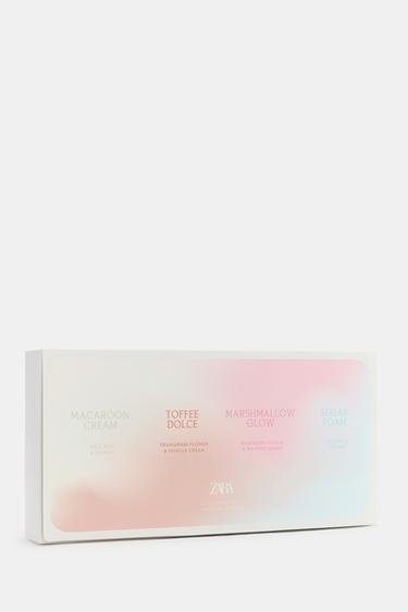 مجموعة GOURMAND NUDE DISCOVERY EDP سعة 4X15 مل (0.5 أونصة سائلة). - TINTED LEATHER الخاص بـ Zara