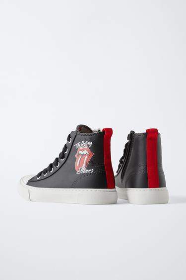 ROLLING STONES © HIGH-TOP SNEAKERS - Black by Zara - Image 3