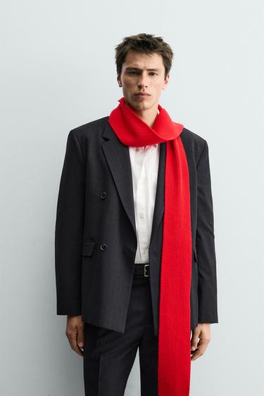 DOUBLE-BREASTED PINSTRIPE SUIT BLAZER - Dark navy by Zara