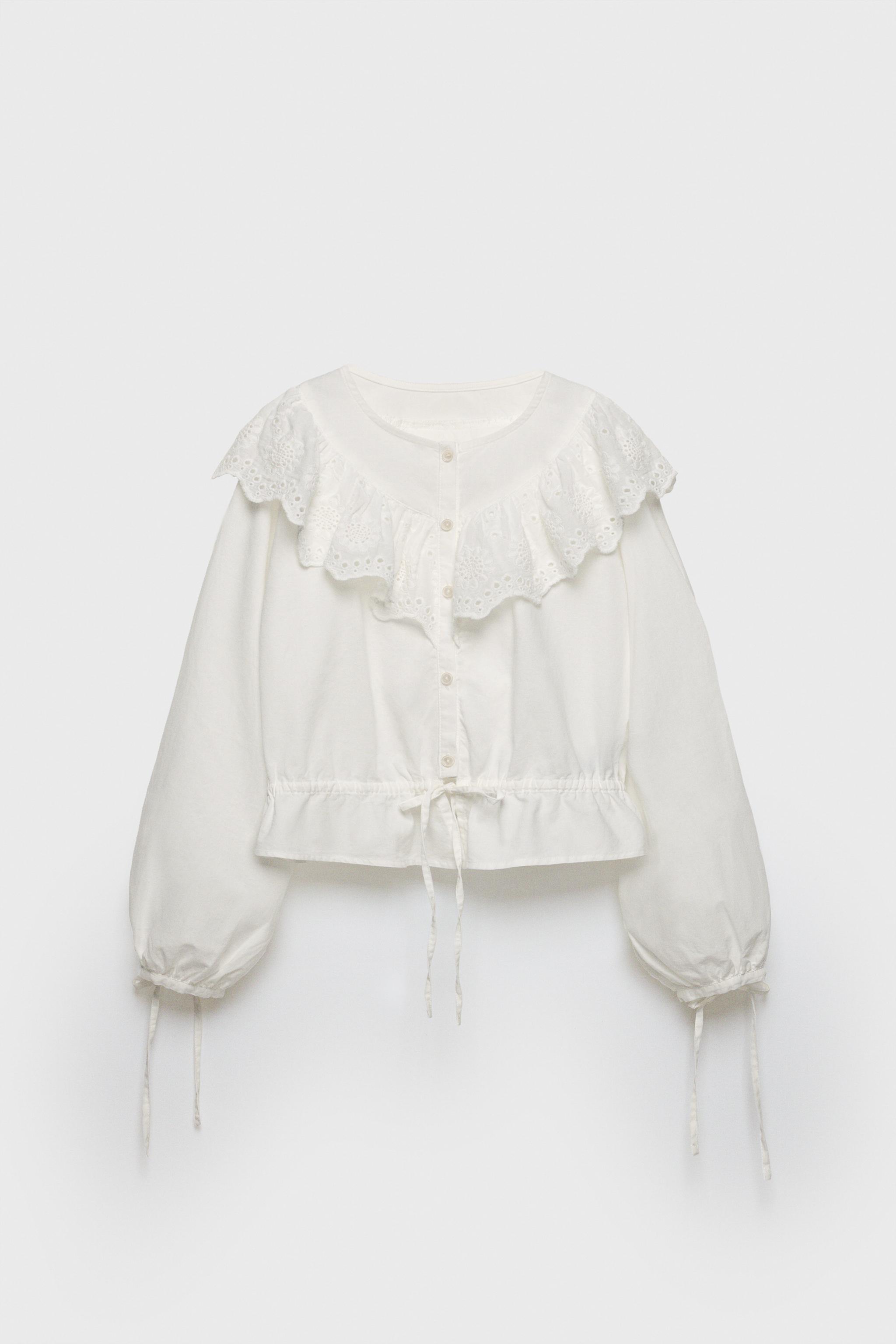 Zara blouse dentelle sale