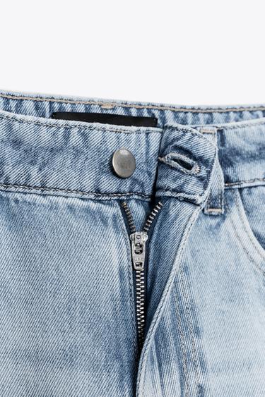 Z1975 WIDE-LEG HIGH-WAIST COMBINED JEANS - Mid-blue by Zara - Image 10