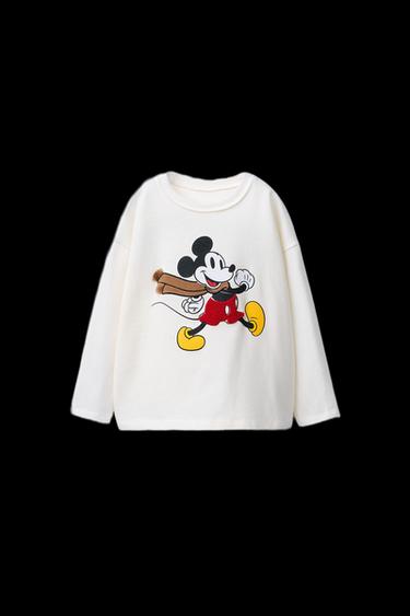 MICKEY MOUSE © DISNEY EMBROIDERED MEDIUM WEIGHT T-SHIRT - Ecru by Zara
