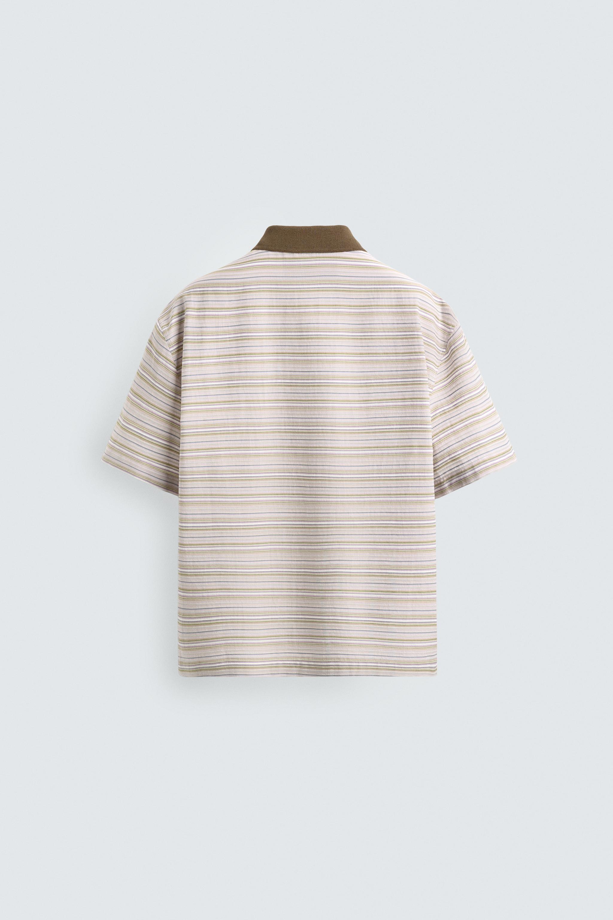 RELAXED FIT STRIPED POLO SHIRT