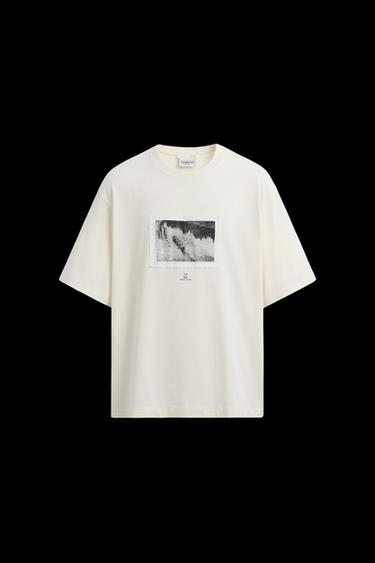 Zara CAMBRIDGE © PHOTOGRAPHIC PRINT T-SHIRT - Oyster-white - Image 0