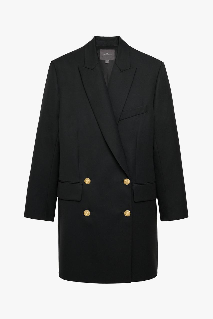 WOOL FROCK COAT WITH BUTTONS X STEFANO PILATI - Black | ZARA 