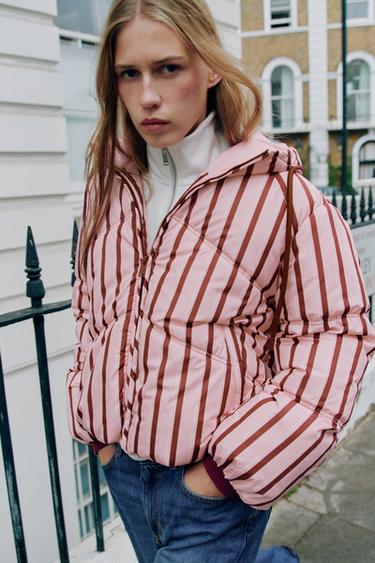 CHAMARRA ANORAK ACOLCHADA CON CAPUCHA WATER REPELLENT - Rosa de Zara