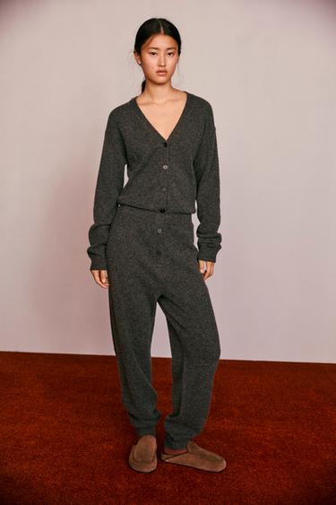 WOOL BLEND JUMPSUIT CREATED BY CARAMEL LONDON X ZARA - Grey marl by Zara