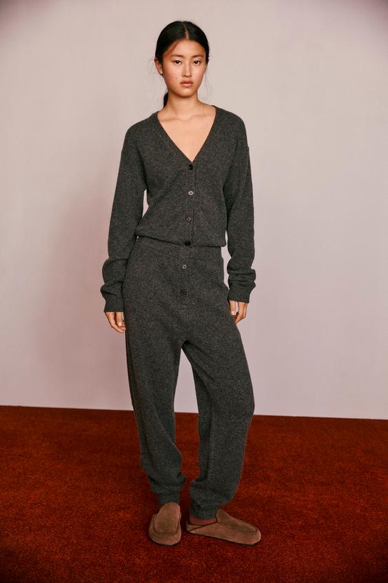 WOOL BLEND JUMPSUIT CREATED BY CARAMEL LONDON X ZARA - Grey marl by Zara - Image 0