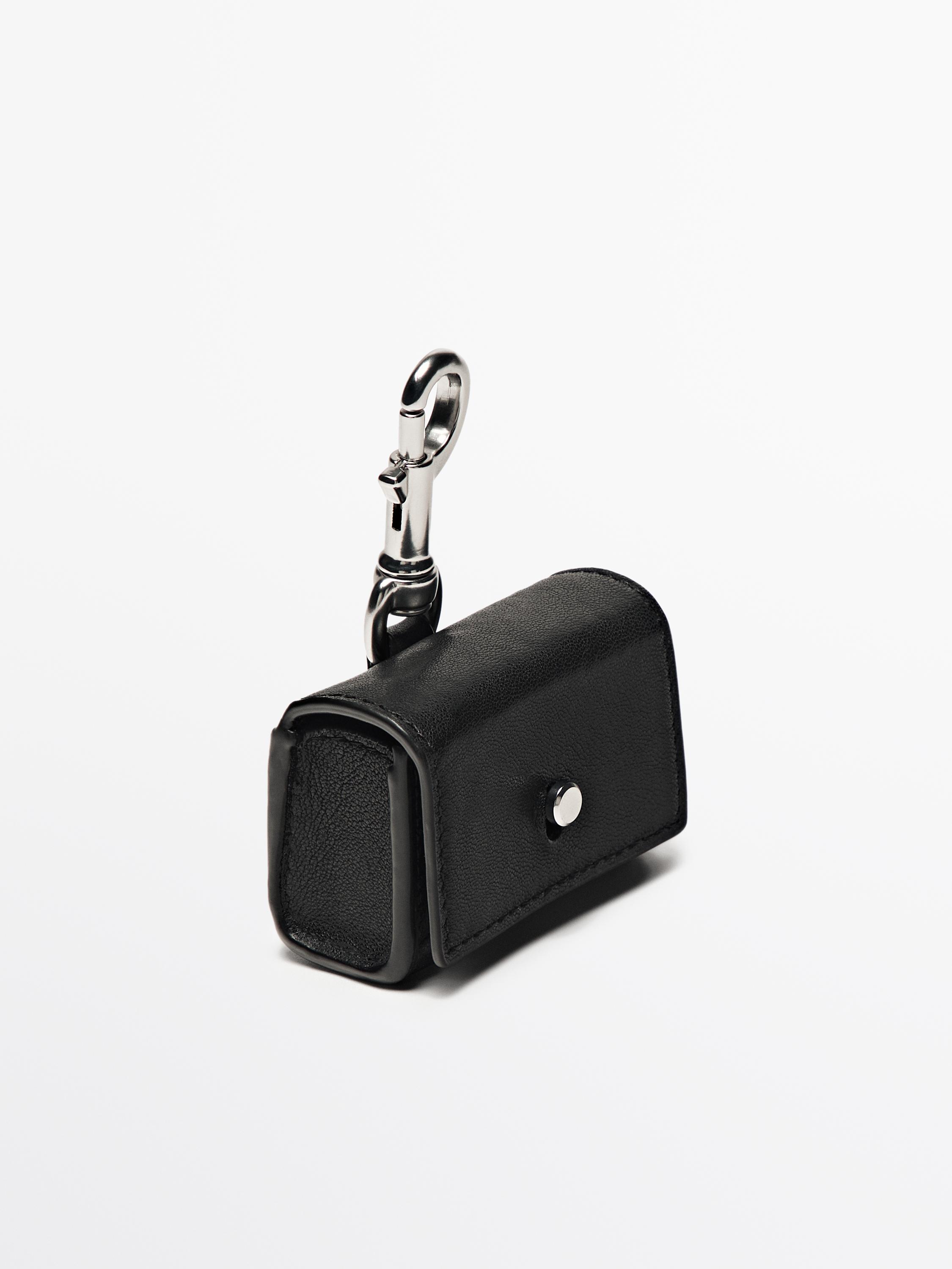 Nappa leather AirPods case - Black | ZARA United States