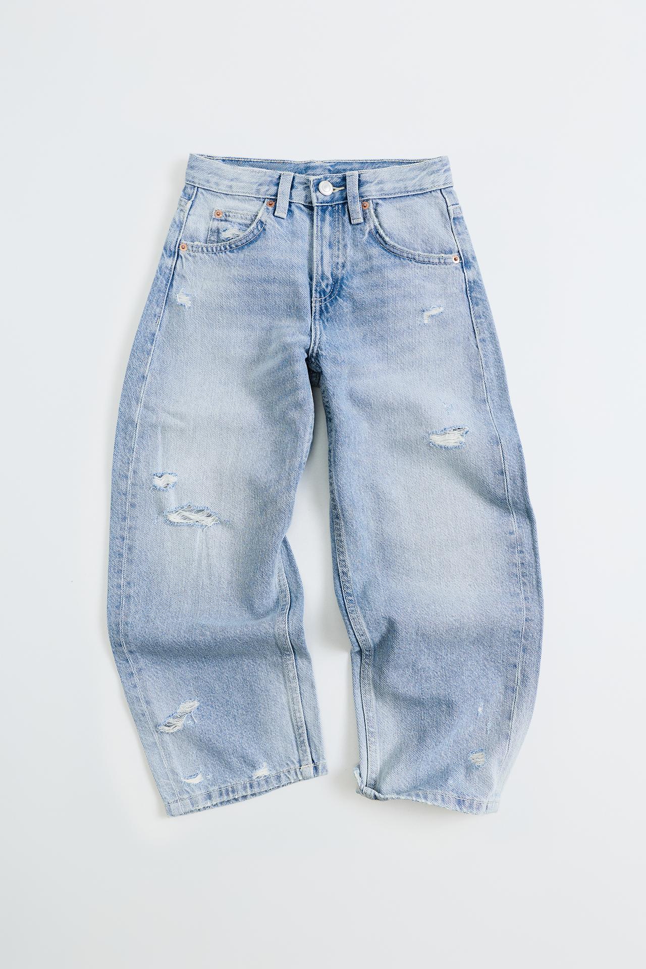 BARREL JEANS — Light blue