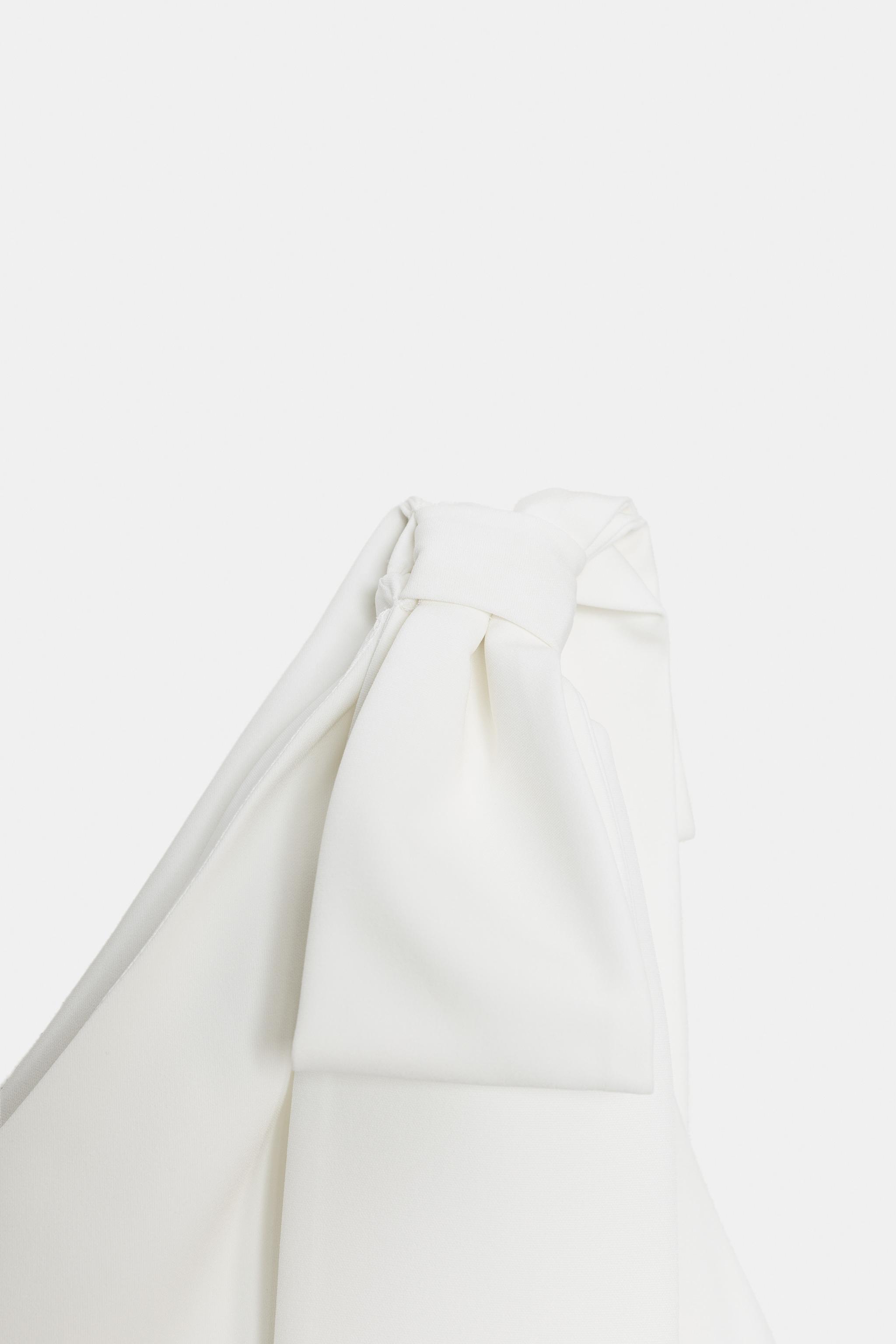 MINI DRESS WITH BOW - White | ZARA South Africa