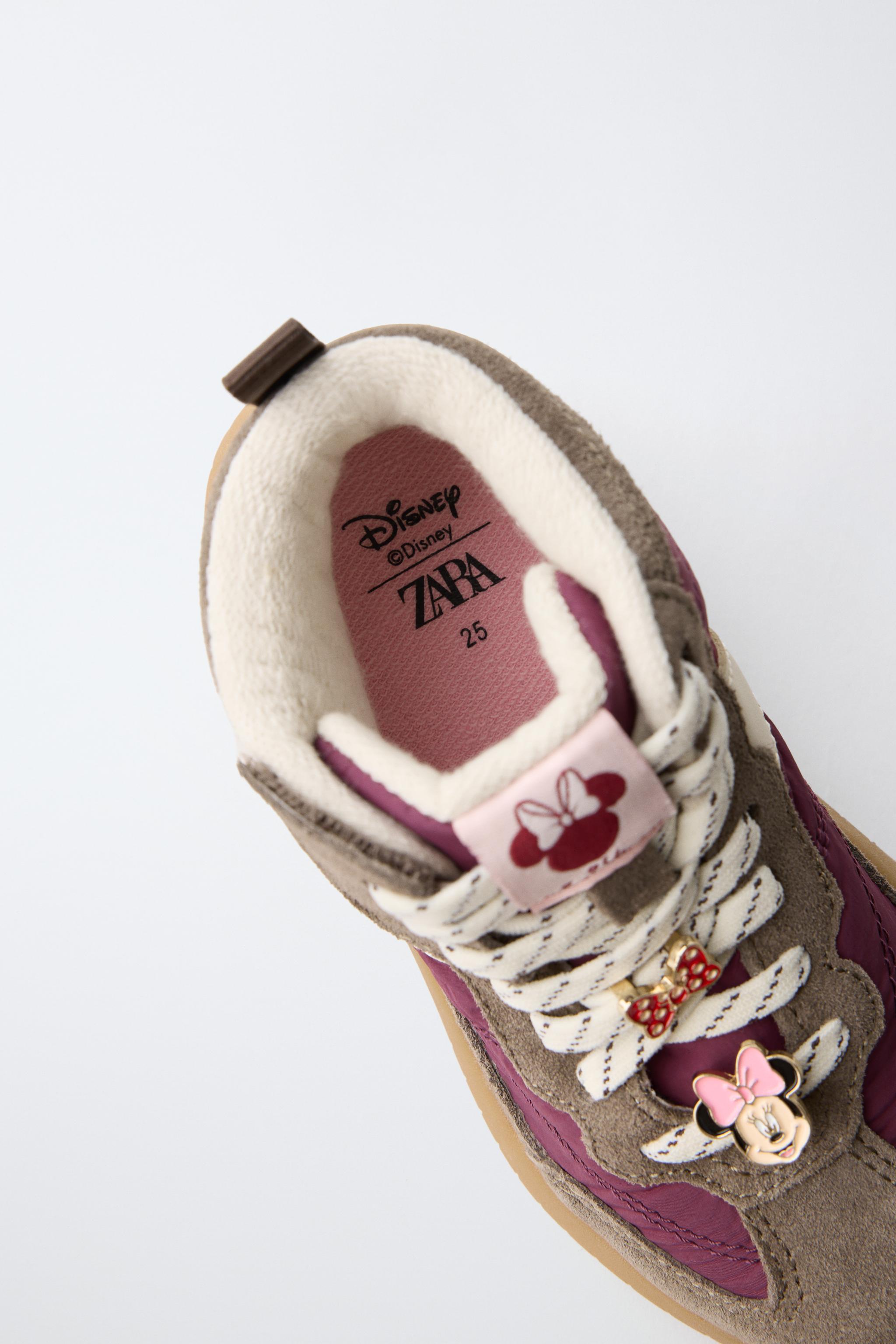 MICKEY MOUSE© DISNEY HIGH-TOP SNEAKERS - Burgundy Red | ZARA