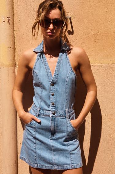 Z1975 HALTER MINIRUHA – Középkék a ZARA-tól