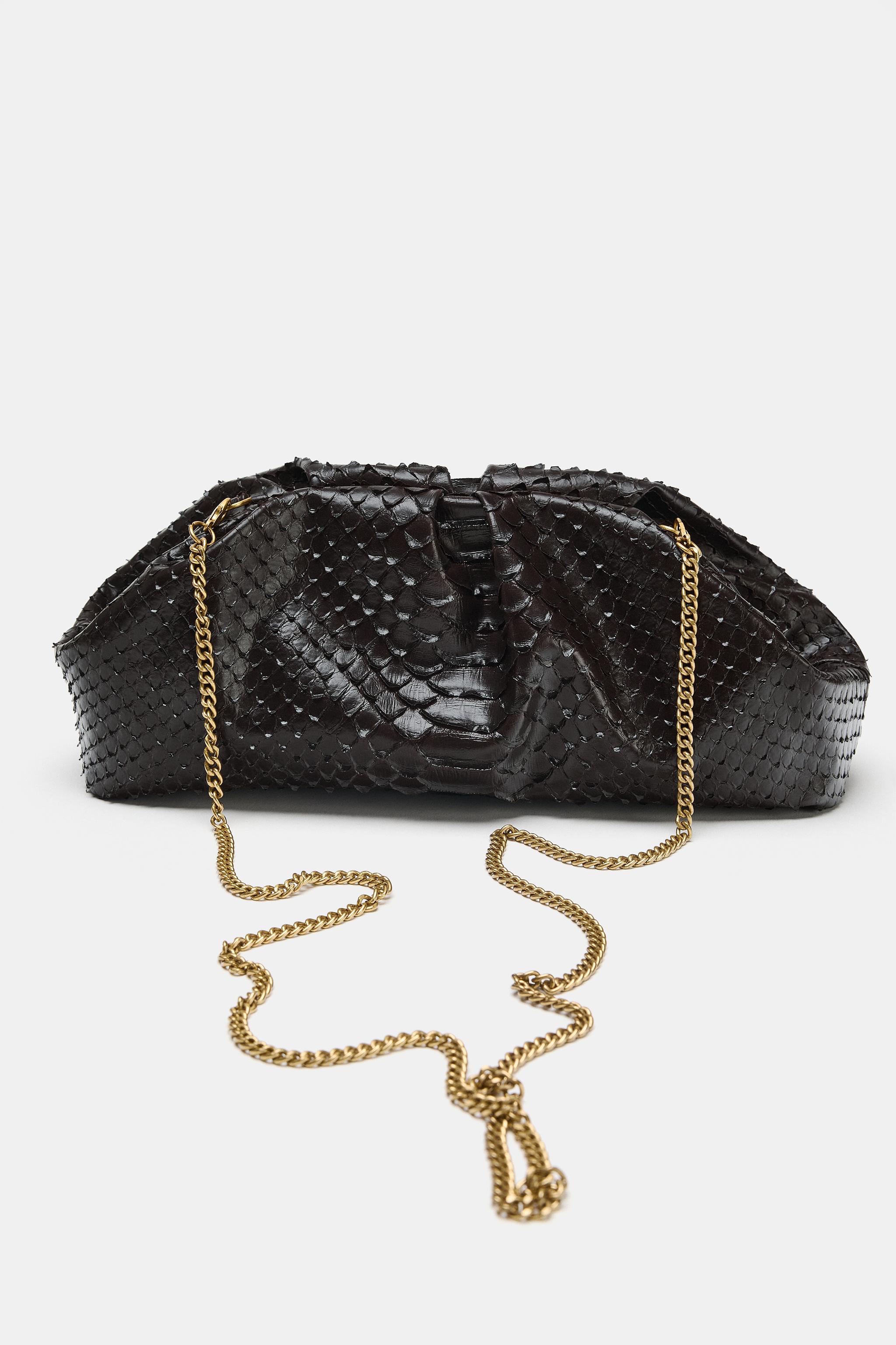 SAC À MAIN EN FORME D’ENVELOPPE À IMPRIMÉ ANIMALIER