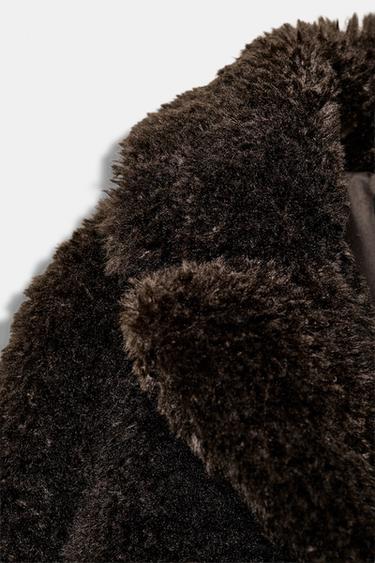 Zara FLEECE JACKET - Brown