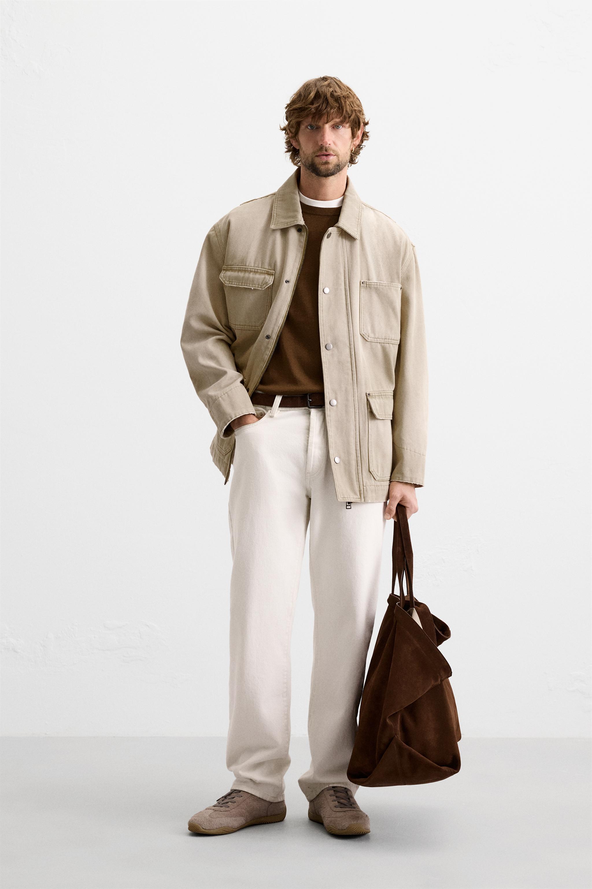 Veste beige homme zara sale