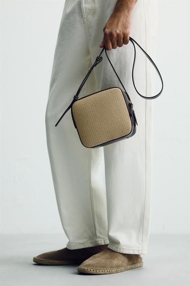 WOVEN CROSSBODY BAG - Brown by Zara