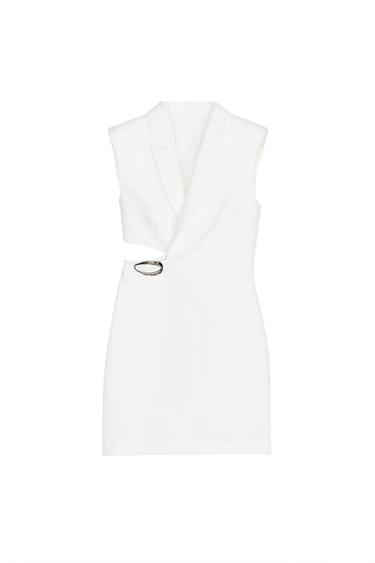 SHORT CUT-OUT DRESS WITH BUCKLE