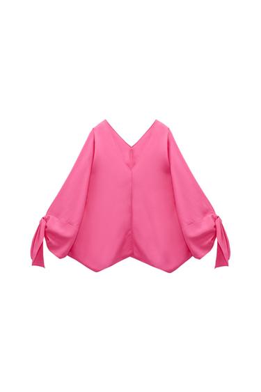 FLUID TIED BLOUSE