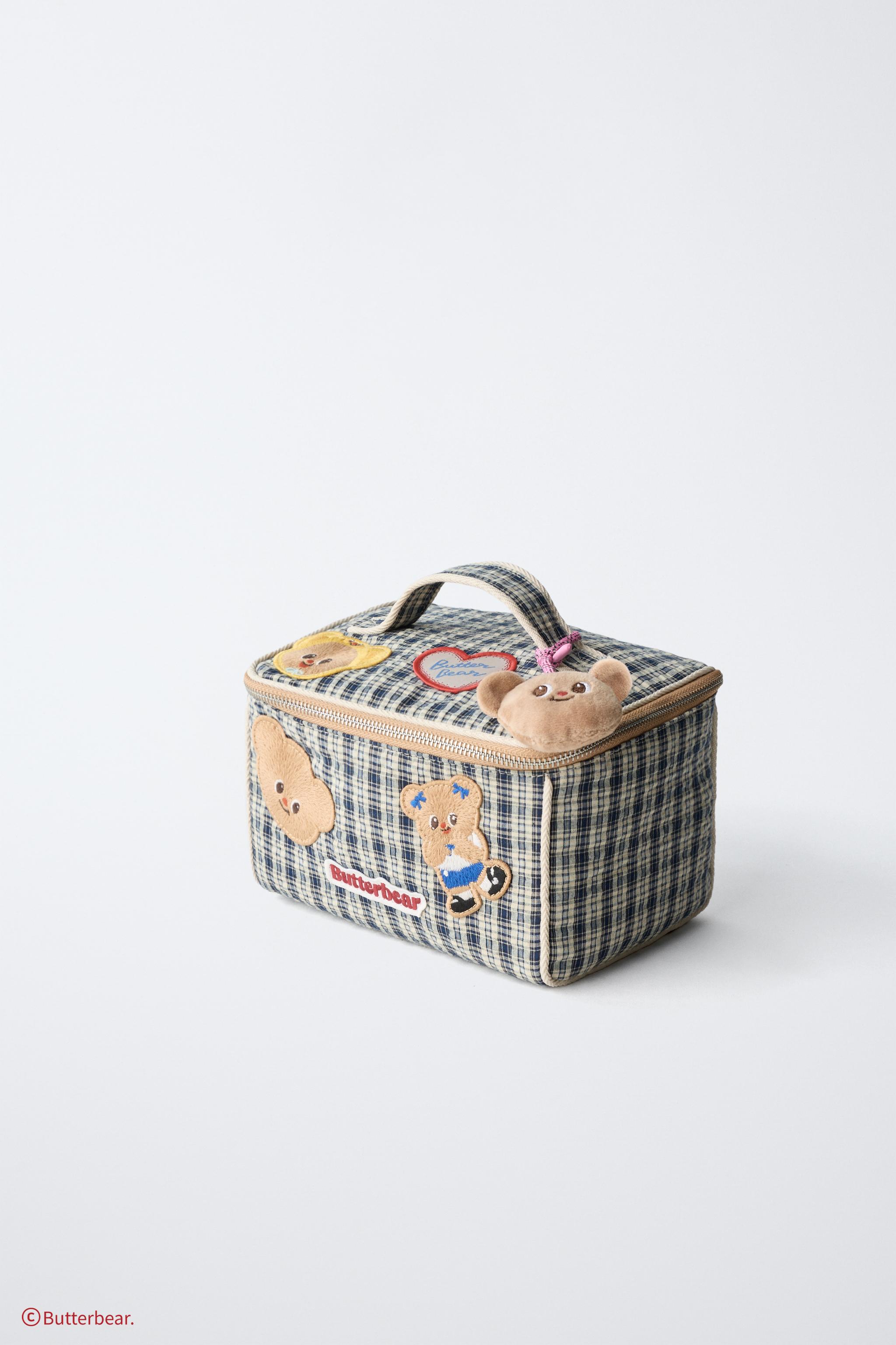 BUTTERBEAR ZARA モコモコ　バターベア　トラベルポーチ　もこもこ BUTTERBEAR © トラベルポーチ - ブルー | ZARA Japan / 日本