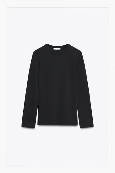INTERLOCK MAHUKA LUZEDUN KAMISETA - Ikatz kolorea, Zara-rena