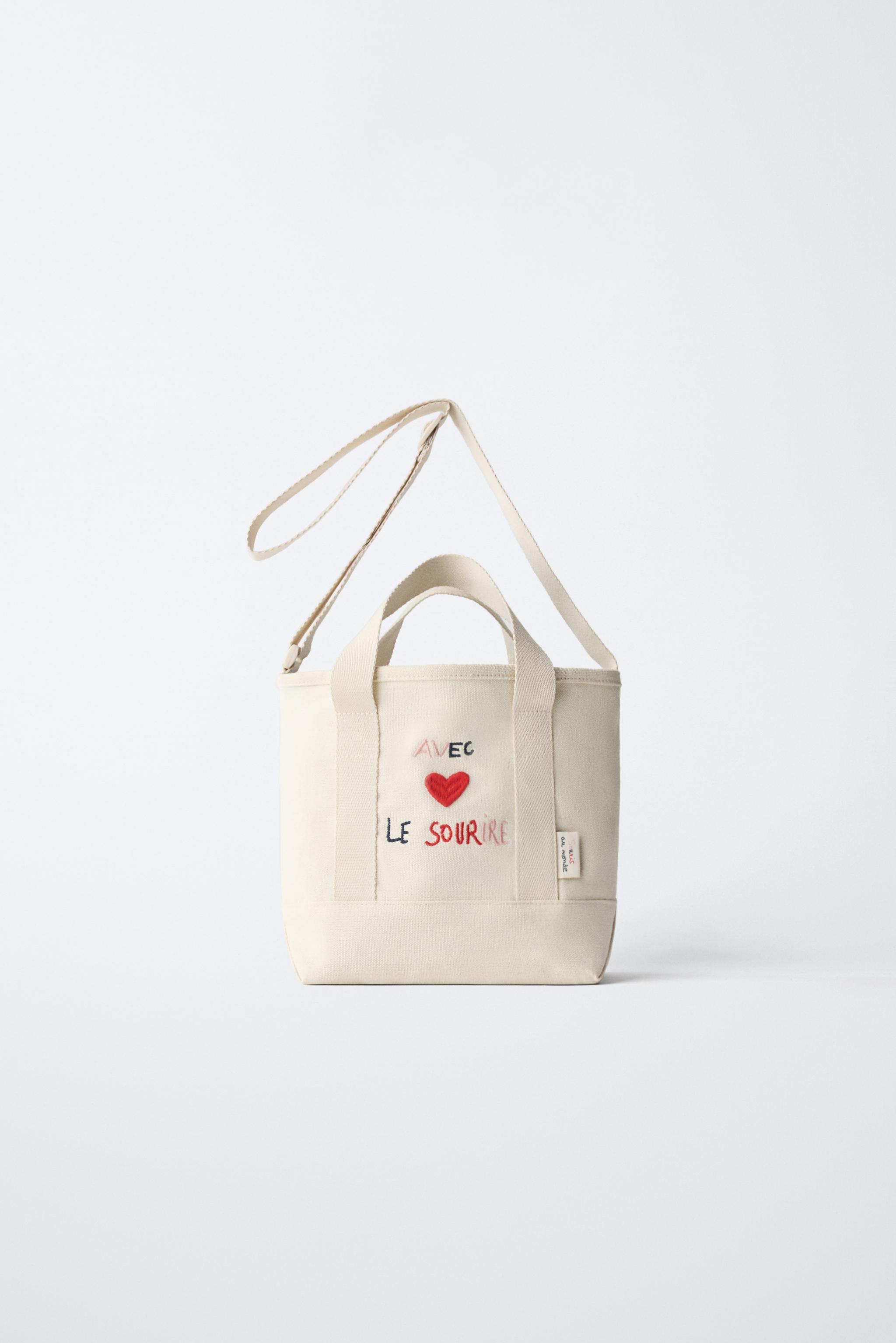 SMILE SHOPPER BAG - Off White | ZARA Canada