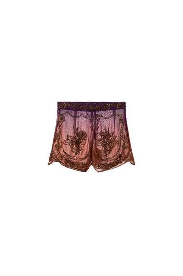 SHORT IMPRIMÉ TIE DYE À FANTAISIE ÉDITION LIMITÉE - Multicolore de Zara