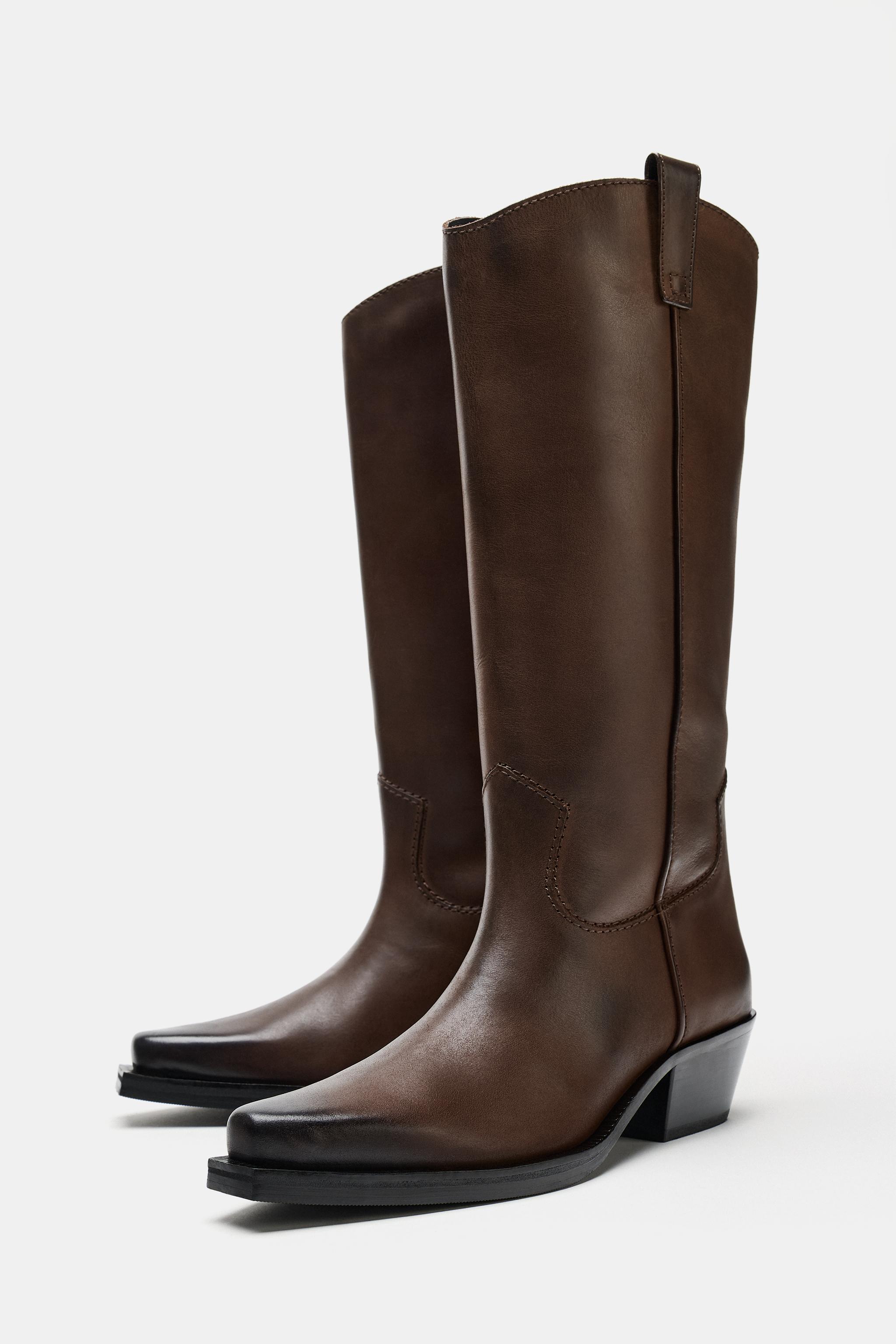 LEATHER COWBOY BOOTS