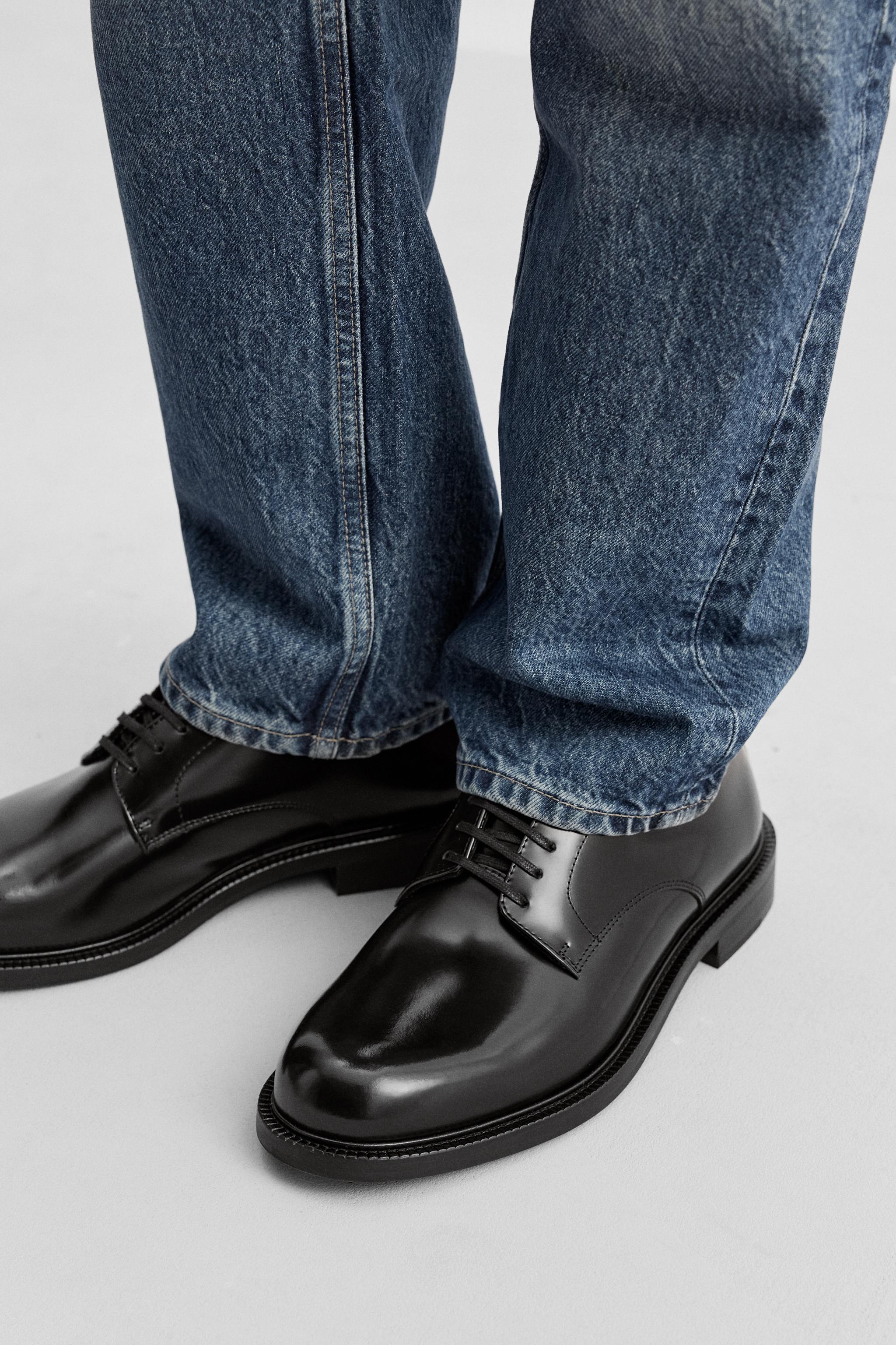 フォーマルレザーシューズ - ブラック | ZARA Japan / 日本