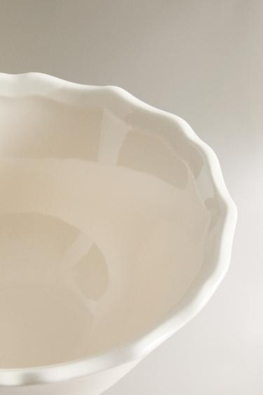 EARTHENWARE SNACK BOWL - Ecru by Zara - Image 2