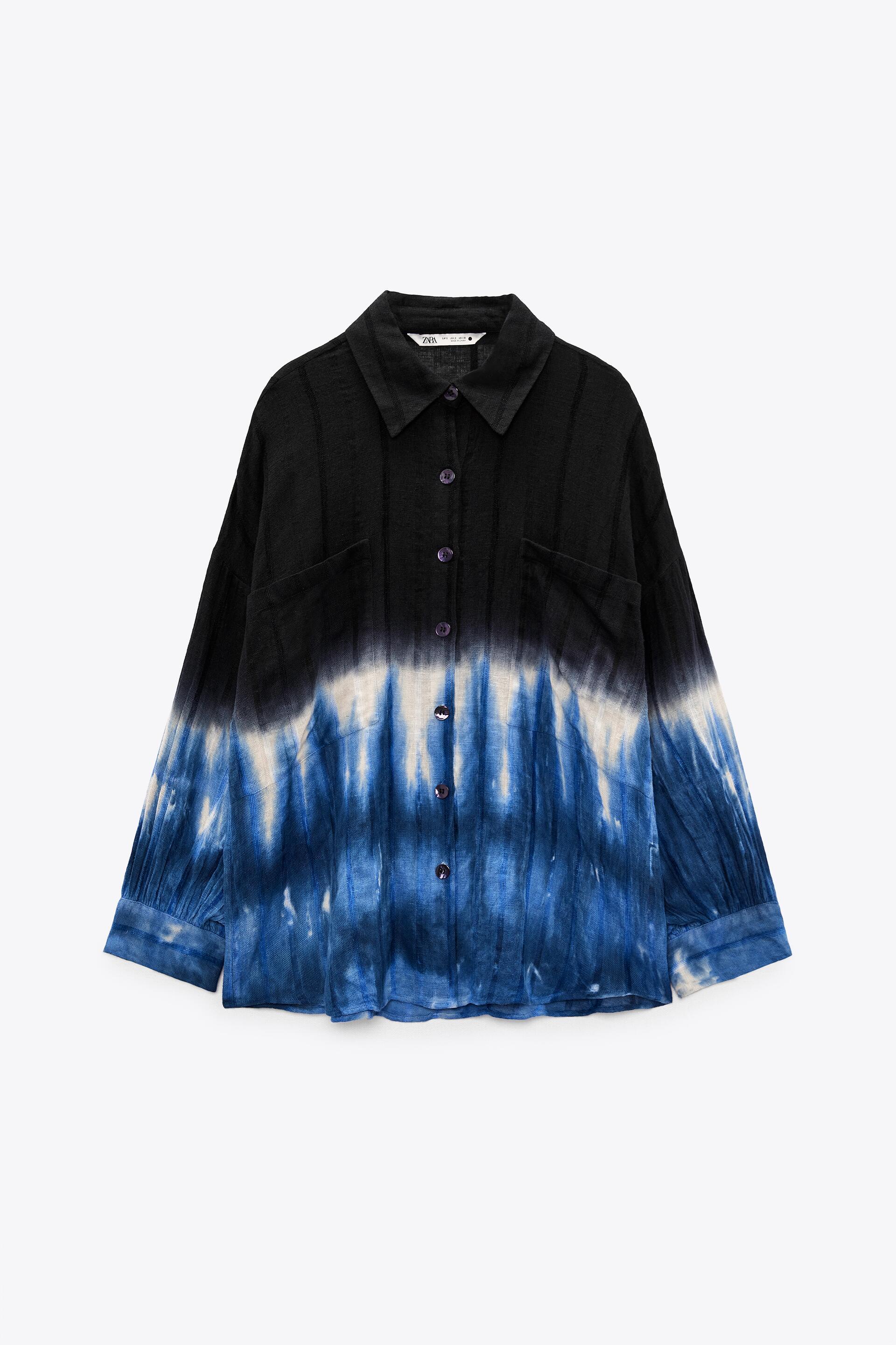 Tie shops dye shirt zara