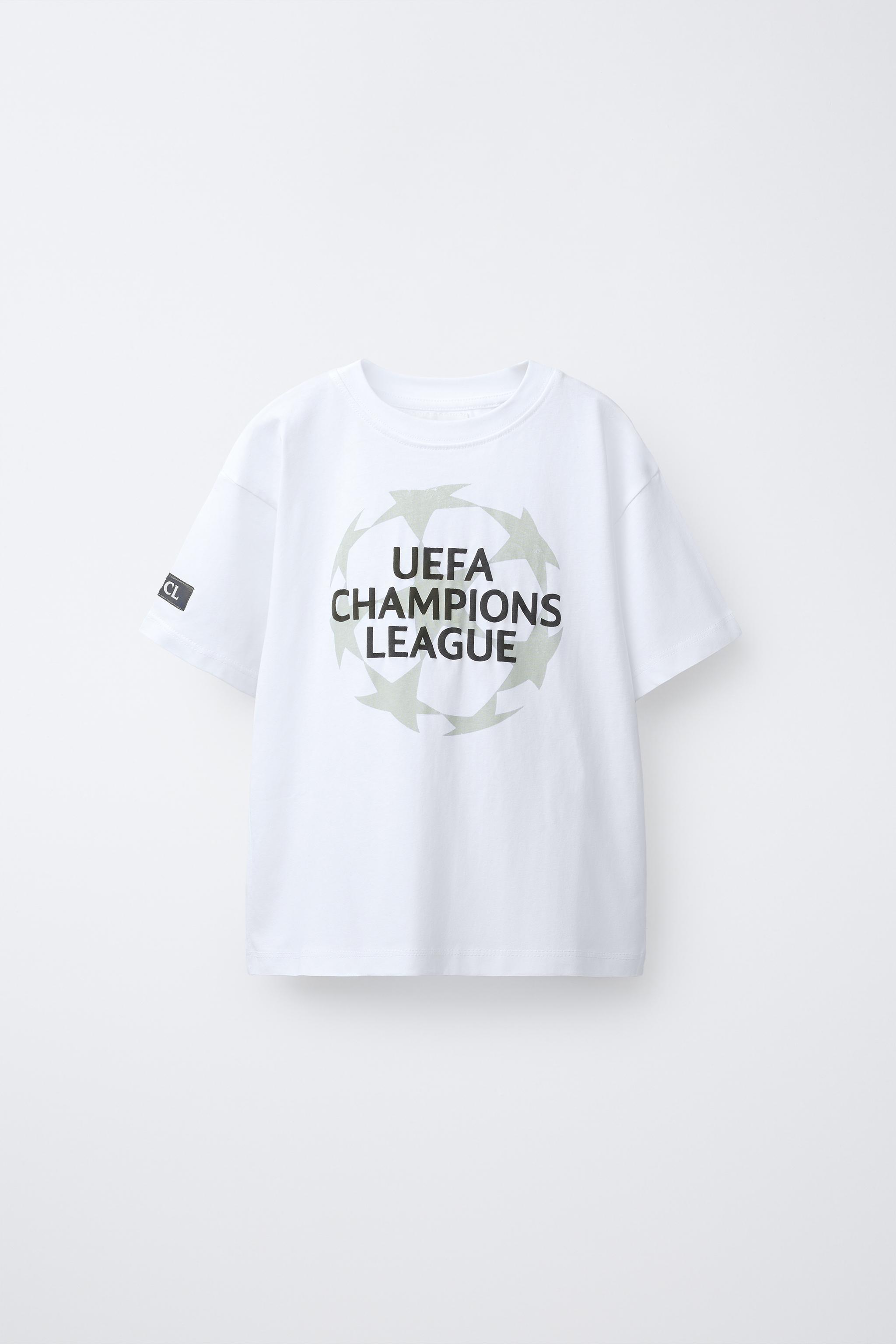 UEFA CHAMPIONS LEAGUE ® PRINTED T-SHIRT - White | ZARA