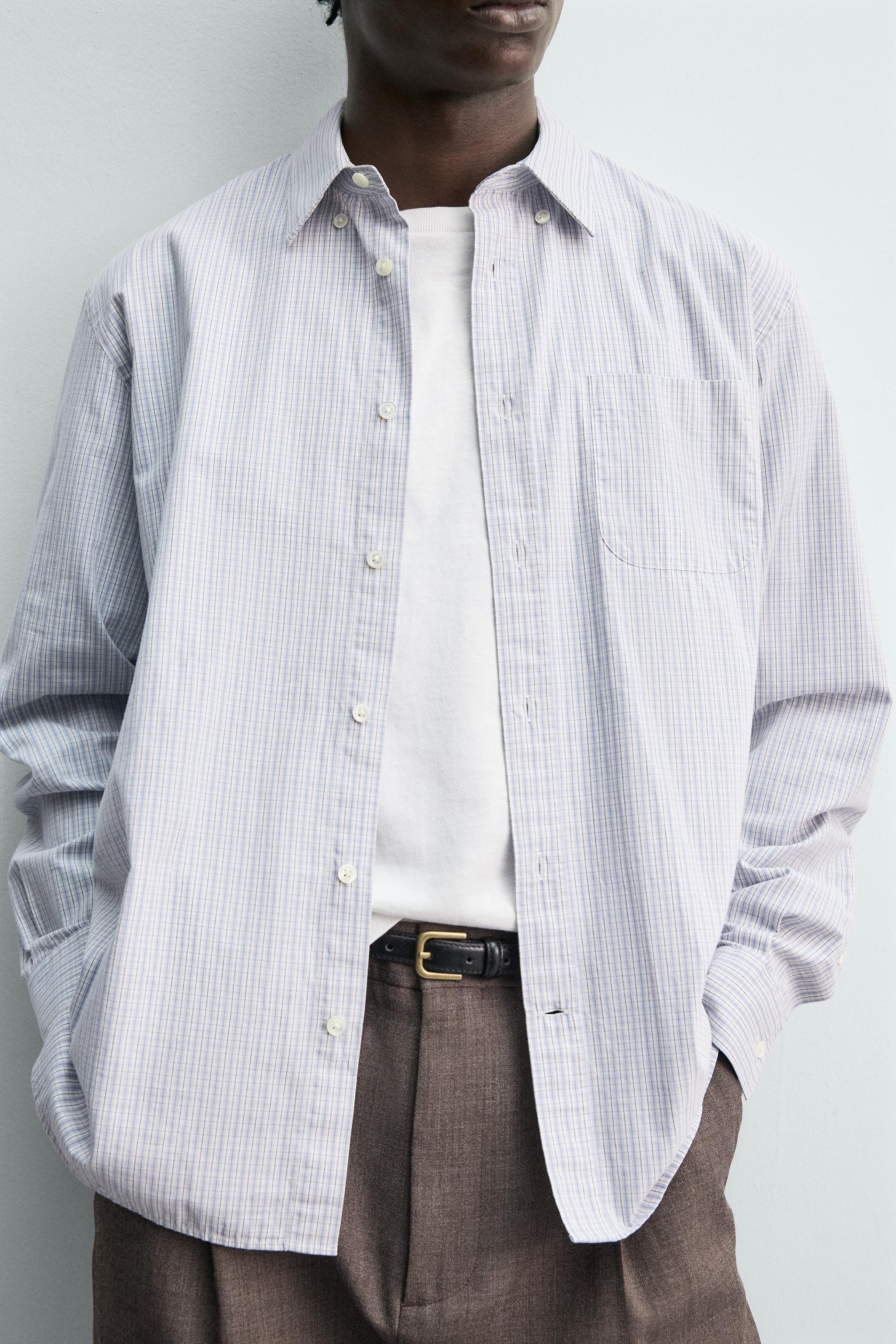 CHEMISE EN POPELINE À CARREAUX
